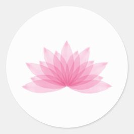 Lotus flower ronde sticker