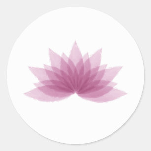 Lotus flower ronde sticker