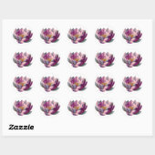 Lotus Flower Ronde Sticker (Vel)