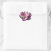 Lotus Flower Ronde Sticker (Tas)
