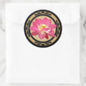 Lotus Flower Round Sticker (Tas)