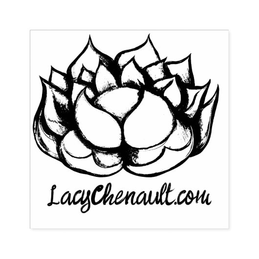 Lotus Flower Rubberstempel (Afrduk)