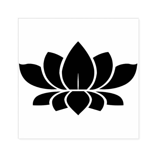 Lotus Flower Rubberstempel (Afrduk)