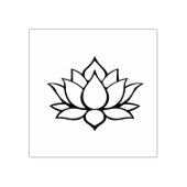 LOTUS FLOWER Sign Punch Kaart loyalty card Rubberstempel (Afrduk)