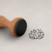 LOTUS FLOWER Sign Punch Kaart loyalty card Rubberstempel