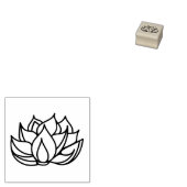 LOTUS FLOWER Sign Punch Kaart loyalty card Rubberstempel (Gestempeld)