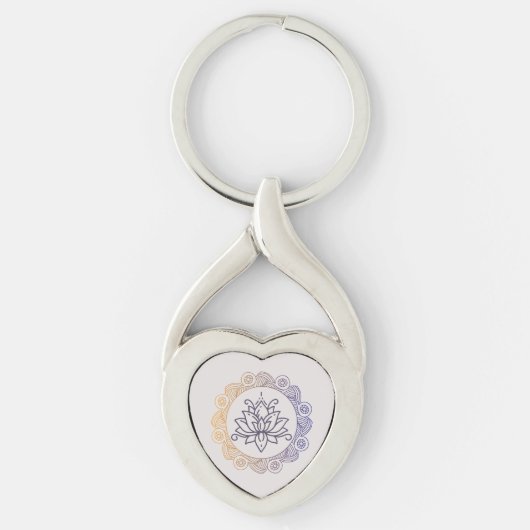 Lotus Flower Sleutelhanger (Voorkant)