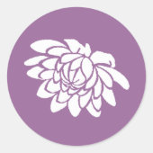 Lotus Flower Sticker (donker paarse) (Voorkant)