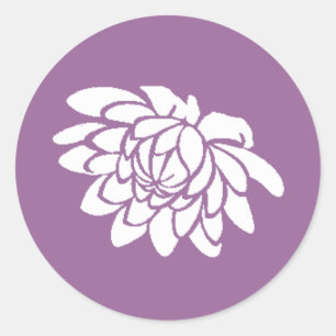 Lotus Flower Sticker (donker paarse)
