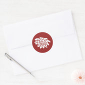 Lotus Flower Sticker (rood) (Envelop)