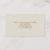 Lotus Flower Swirl op Canvas Visitekaartje (Achterkant)