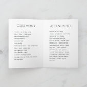 Lotus Flower Taj Mahal Indian Wedding Programma (Binnen)