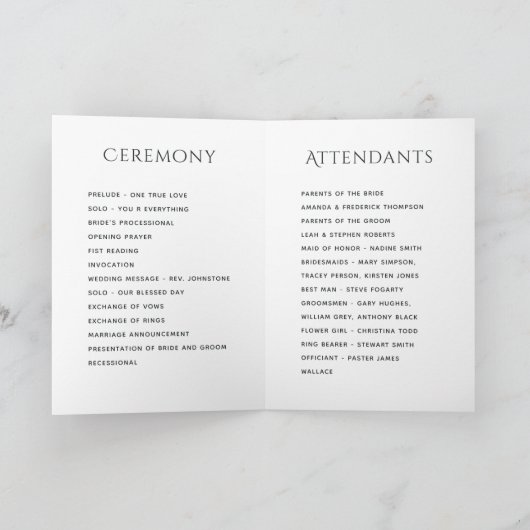 Lotus Flower Taj Mahal Indian Wedding Programma (Binnen)