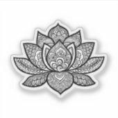 Lotus Flower tattoo ontwerp sticker (Voorkant)