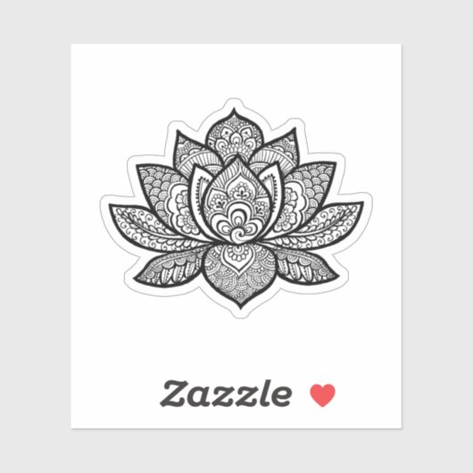 Lotus Flower tattoo ontwerp sticker (Vel)