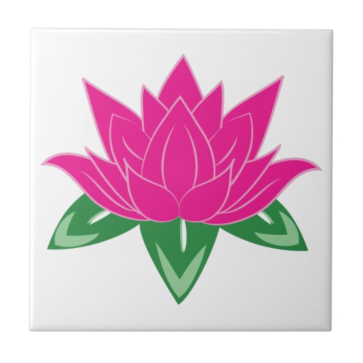 Lotus Flower Tegeltje (Voorkant)