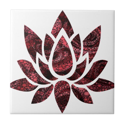 Lotus Flower Tegeltje (Voorkant)