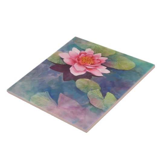 Lotus Flower Tegeltje (Zijkant)