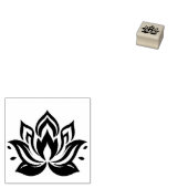 LOTUS FLOWER-teken Rubberstempel (Gestempeld)