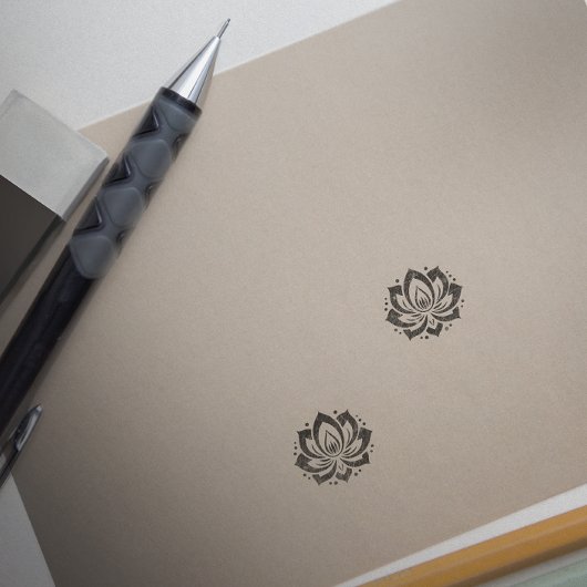 LOTUS FLOWER-teken Rubberstempel
