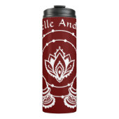 Lotus Flower Thermal Tumbler Thermosbeker (Voorkant)