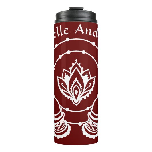 Lotus Flower Thermal Tumbler Thermosbeker (Voorkant)