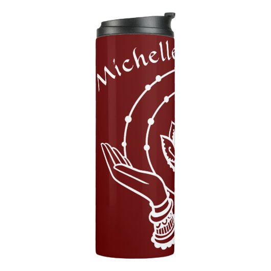 Lotus Flower Thermal Tumbler Thermosbeker (Gedraaid links)