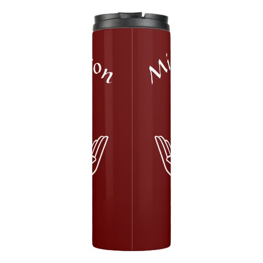 Lotus Flower Thermal Tumbler Thermosbeker (Achterkant)