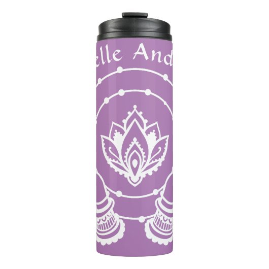 Lotus Flower Thermal Tumbler Thermosbeker (Voorkant)
