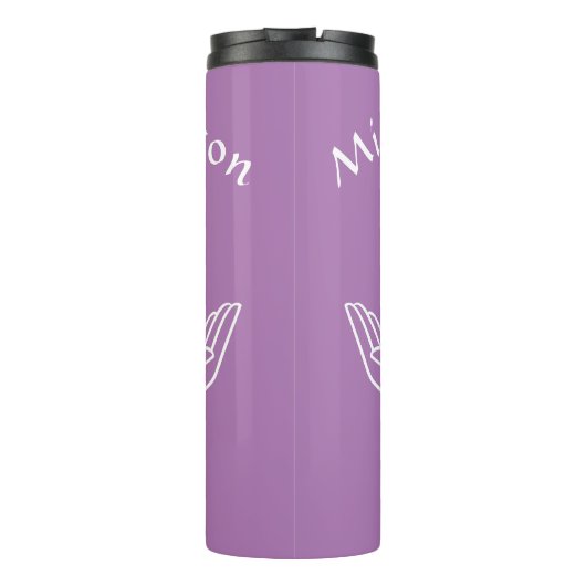 Lotus Flower Thermal Tumbler Thermosbeker (Achterkant)
