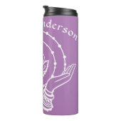 Lotus Flower Thermal Tumbler Thermosbeker (Geroteerd rechts)