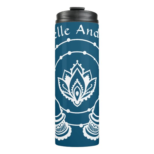 Lotus Flower Thermal Tumbler Thermosbeker (Voorkant)