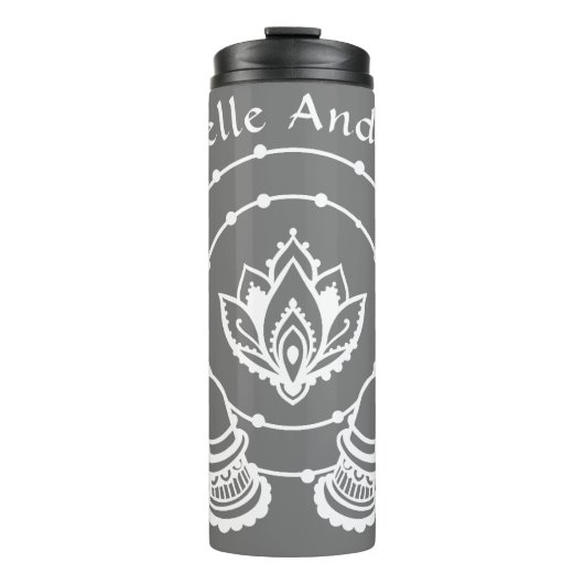 Lotus Flower Thermal Tumbler Thermosbeker (Voorkant)