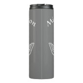 Lotus Flower Thermal Tumbler Thermosbeker (Achterkant)