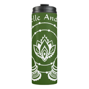 Lotus Flower Thermal Tumbler Thermosbeker