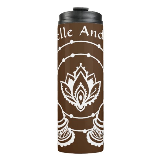 Lotus Flower Thermal Tumbler Thermosbeker (Voorkant)