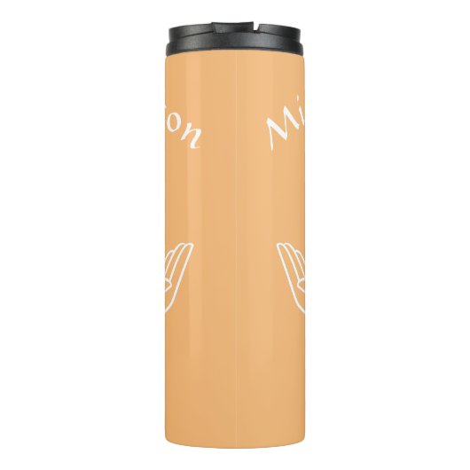 Lotus Flower Thermal Tumbler Thermosbeker (Achterkant)