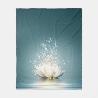 Lotus Flower Throw Blanket Fleece Deken