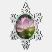 Lotus Flower Tin Sneeuwvlok Ornament (Rechts)