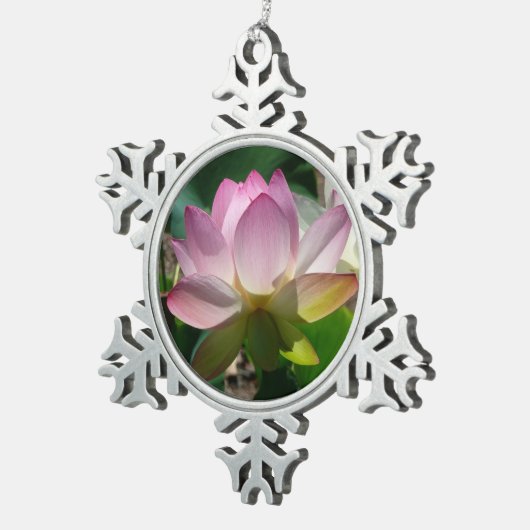 Lotus Flower Tin Sneeuwvlok Ornament (Rechts)