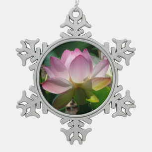 Lotus Flower Tin Sneeuwvlok Ornament