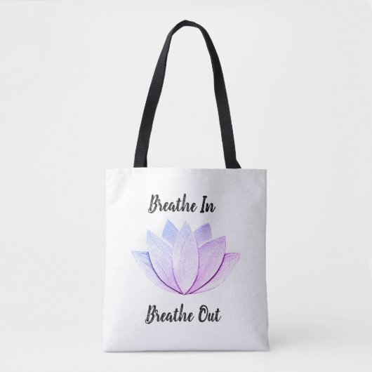 Lotus Flower Tote Bag (Voorkant)