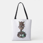 Lotus Flower Tote Bag (Achterkant)