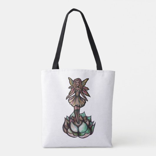 Lotus Flower Tote Bag (Achterkant)