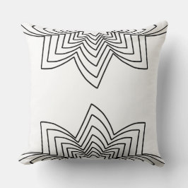 Lotus Flower Tribal Lumbar Kussen