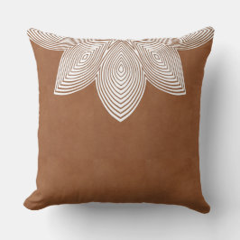 Lotus Flower Tribal Lumbar Kussen