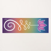 Lotus Flower Unalome Yogamat (Achterkant (horizontaal))