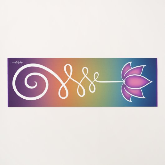 Lotus Flower Unalome Yogamat (Achterkant (horizontaal))