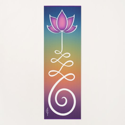 Lotus Flower Unalome Yogamat (Voorkant)
