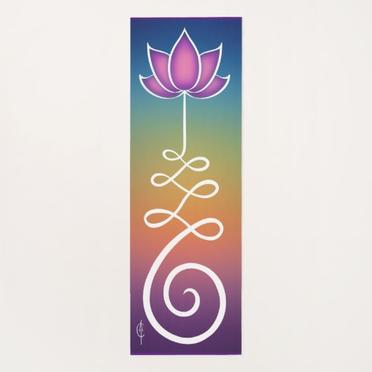 Lotus Flower Unalome Yogamat (Achterkant)
